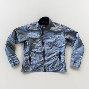 Victory Polaris Motorcycle Gray Nylon Biker Chick Women's Jacket Size‎ Medium